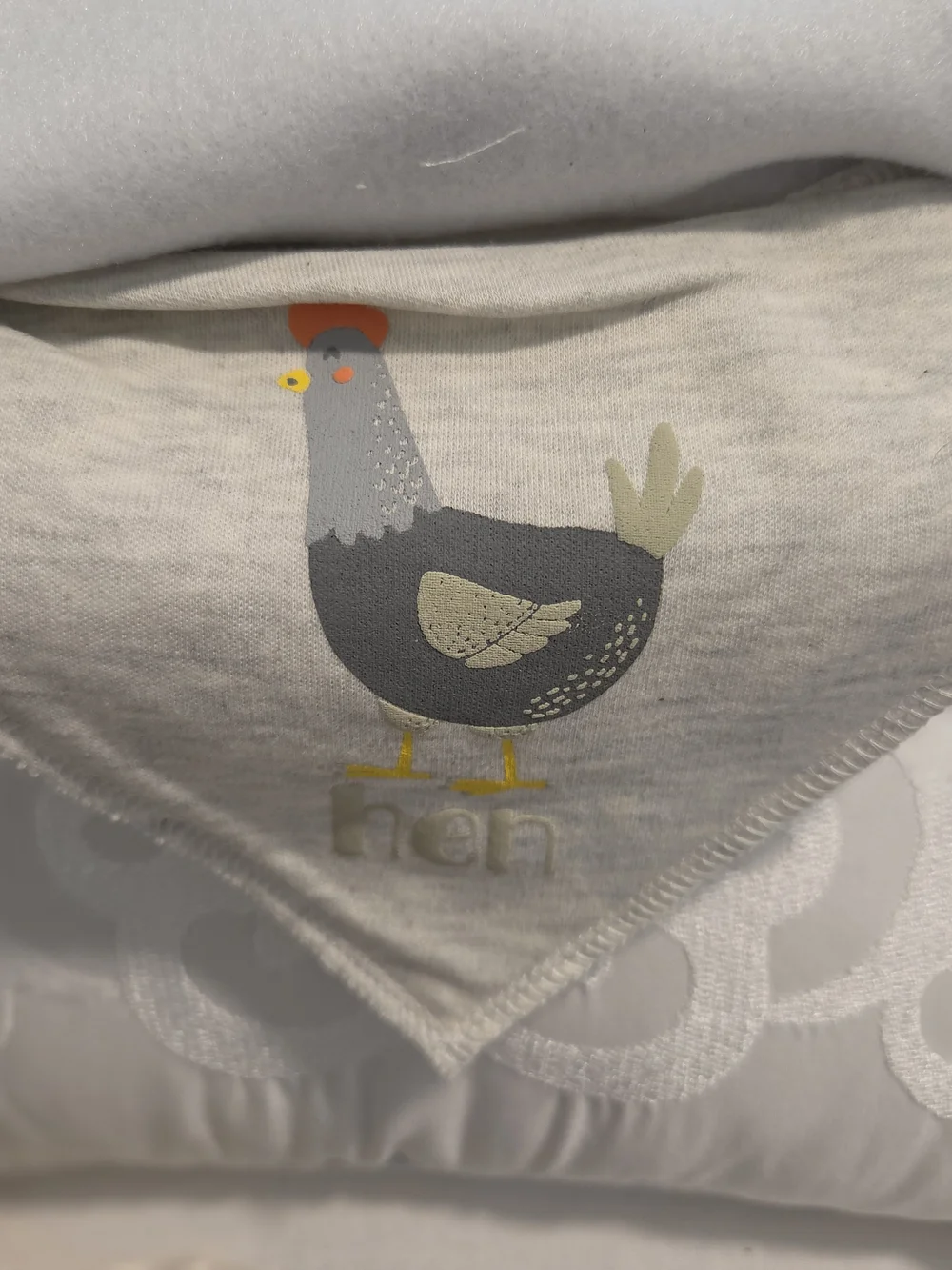 Modern Baby Gray Rooster Bandana Bibs - 8 Pack